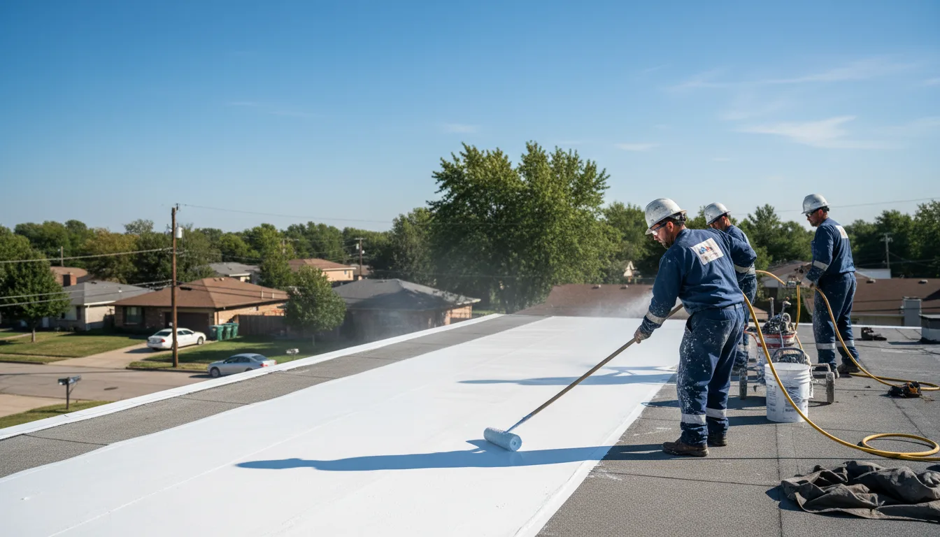 Commercial roof coating in Shacklefords, VA near me
